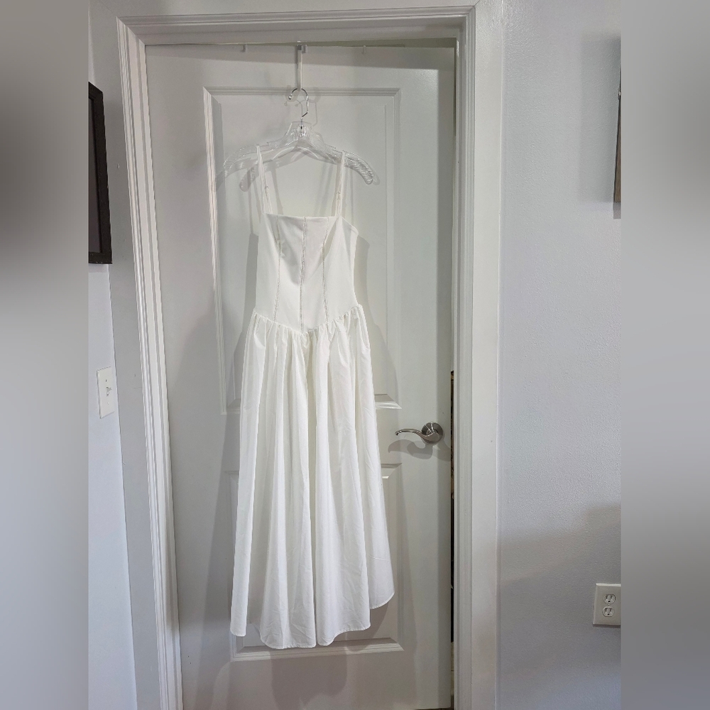 Commense Elegant White Formal Dress